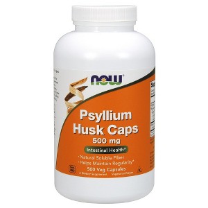 Psyllium Husk 500mg by Now Foods  -  500 Capsule - 1 of 2