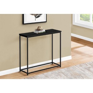 NicBex Narrow Console Table,Stylish Minimalist Entryway Table with Metal Frame,Modern Couch Table for Living Room,Black - 1 of 4