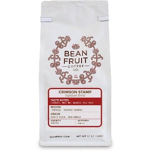 Bean Fruit Crimson Stamp Medium Roast Whole Bean Coffee - 12oz - 1 of 2