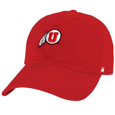 University Of Utah Team Logo Adult Dad Cap Red OS