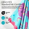 Joyfy Mermaid-Themed Hooded Bath Towels for Kids - 30" x 50" Soft 100% Cotton Beach Towel for Girls Aged 3-10, Beach Pulover, Swim Towel and Bath Wrap - 3 of 4