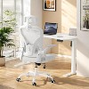 SEVOBAL Task and Office Chairs, Comfortable Office Chair, Home Office Desk Chair with Headrest, White, 23.43"*23.43"*56.69" - 2 of 4