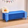 VEVOR Stackable Kiddie Cot,Pack of 6,  Portable Toddler Nap Cots, Standard Size 52" L x 23" W Daycare Cots for Kids,Preschool Classroom Daycare Beds - 2 of 4