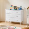 CENGHU Dresser for Bedroom with 6 Drawers, Wide Storage Organizer Unit with Fabric Bins for Bedroom with Metal Frame and Wooden Top for TV - 4 of 4