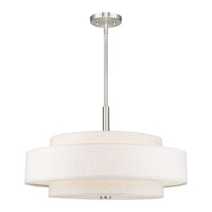 Livex Lighting Monroe 5 - Light Pendant in  Brushed Nickel - 1 of 4