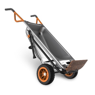 WORX WA0228 Aerocart Wheelborrow Wagon Kit Black 19 x 10 x 21 Renewed and Silver Orange 
