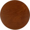 Acme Furniture Aberta 18" Wide Walnut Finish 1-Shelf Round Side Table - 2 of 4