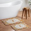 Deny Designs Iveta Abolina Retro Florals 70s Memory Foam Bath Mat Cream - 4 of 4