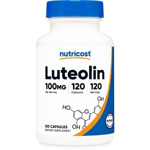 Nutricost Luteolin 100mg 120 Capsules - Vegetarian Friendly, Non-GMO, Gluten Free - 1 of 4