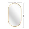 Lyngins Bathroom Mirrors,Oval Wall Mirrors,4mm HD Glass Mirrors,Aluminum Alloy Anti-rust Vanity Mirrors for Bathroom,Bedroom - 3 of 4