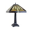 Chloe Lighting CH33359MR12-Tl1 Innes Mission Tiffany-Style Blackish Bronze 1 Light Table Lamp 12" Wide - 2 of 4