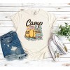 Simply Sage Market Women's Camp Happy Short Sleeve Garment Dyed Tee - 3 of 3