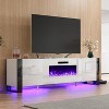 U-Shaped Legs Fireplace TV Stand with Fireplace - 2 of 4
