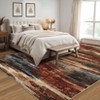 Large Abstract Machine Washable Rug with Rubber Backing for Living Room Modern Non-Slip Area Rug Easy-Cleaning Floor Carpet for Bedroom Dining Room - 4 of 4