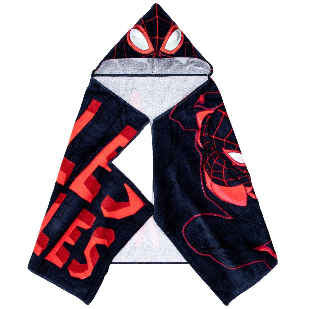 Photos - Towel Spider-Man: Miles Morales Kids' Hooded 