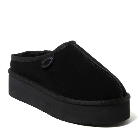 Fireside By Dearfoams Women s Queenstown Genuine Shearling Platform Clog Slipper Target