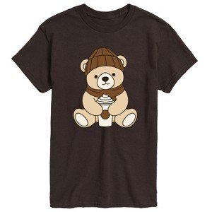 Men's - Instant Message - Coffee Bear Short Sleeve Graphic T-Shirt - 1 of 4