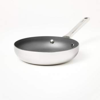 8" Nonstick Stainless Steel Fry pan Silver - Figmint™