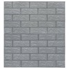 vidaXL 3D Wallpaper Bricks Self-adhesive 40 pcs Anthracite - 3 of 4