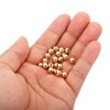 Unique Bargains Metal Round Jewelry Making Gold Filled Spacer Beads 100 Pcs - 4 of 4