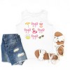 The Juniper Shop Coquette Beach Chart Youth Tank Top - S - White - 2 of 4