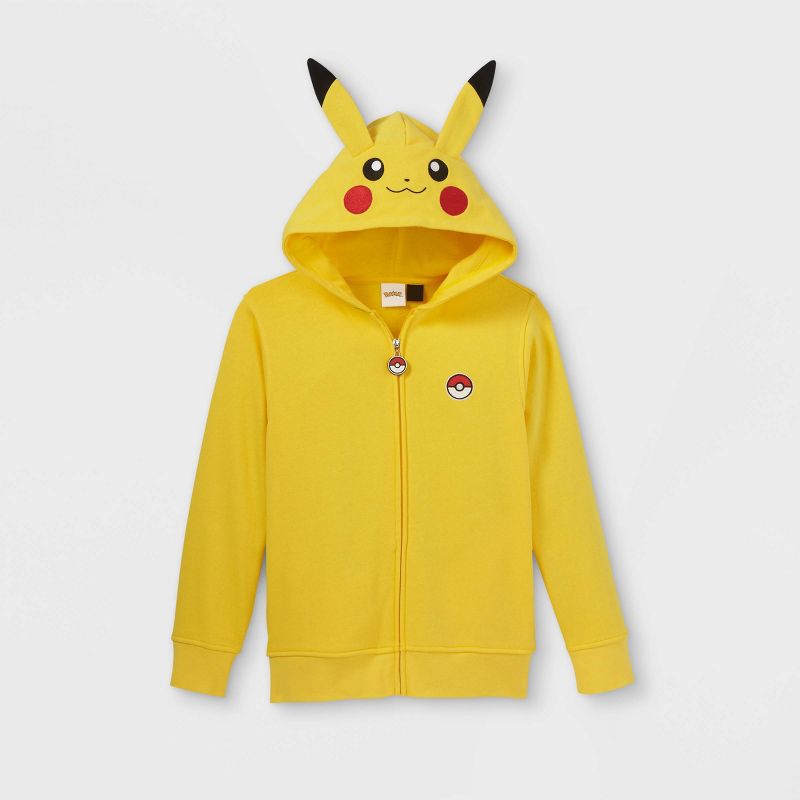 Kids' Pokemon Pikachu Costume Hoodie - Yellow, 1 of 6