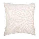 EY Essentials 18" x 18" Pearl Arc Hand Beaded Throw Pillow