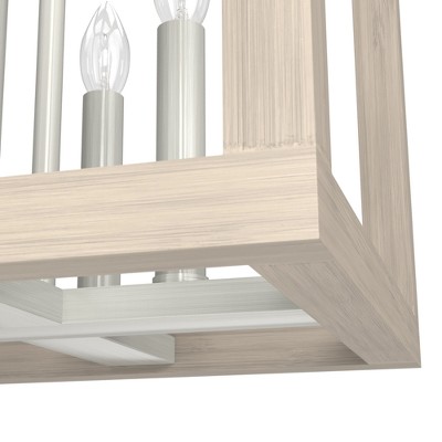 Brushed Nickel 12" Aluminum LED Pendant Light Fixture