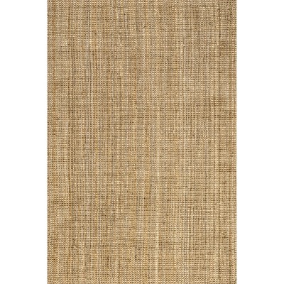 Kiwa Natural Jute 6' x 9' Handwoven Farmhouse Area Rug