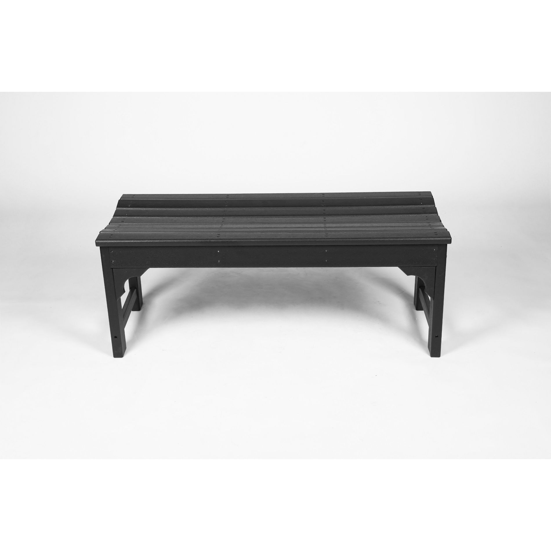 Anybear Adirondack Bench with Wood Texture for Patio, Backyard, Balcony, All Weather Resistant with UV Protection, Black