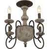 Quoizel Lighting Castile 4 - Light Semi-Flush Mount in  Rustic Black - 4 of 4