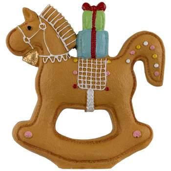 Northlight 7.25" Gingerbread Rocking Horse Christmas Figurine