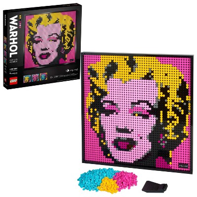 LEGO Art Andy Warhol's Marilyn Monroe Collectible Canvas Art Set Building Kit for Adults 31197