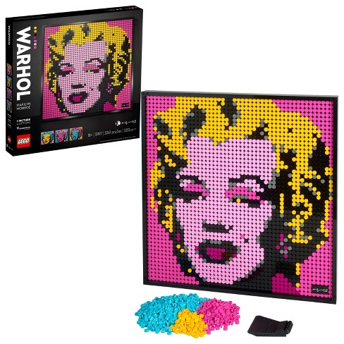 LEGO Art Andy Warhol s Marilyn Monroe Collectible Canvas Art Set Building Kit for Adults 31197