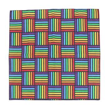 CTM Cotton Rainbow Weave Print Bandana