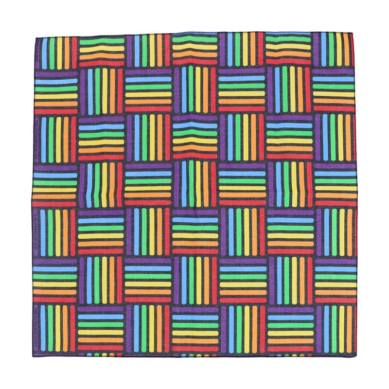 CTM Cotton Rainbow Weave Print Bandana, 1 of 2