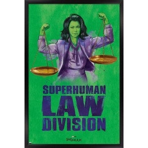 Trends International Marvel She-Hulk: Attorney At Law - Super-Human Law Division Framed Wall Poster Prints - 1 of 4