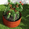 Resenkos Patio Planting Bed, Raised Garden Bed,Set of 2 Raised Garden Bed, Metal Planter Box with Safety Edging, Dark Brown - 2 of 4