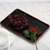 Unique Bargains Plastic Wood Grain Food Tea Serving Tray - 4 of 4