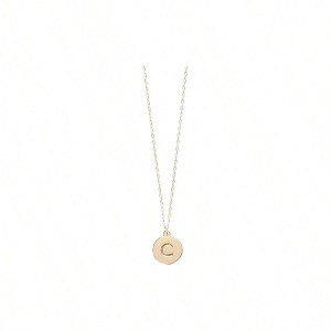 Initial Mini Pendant Necklace Chain Length: 16.0", Chain Extension Length (in): 3.0", Total Drop Length (in): 0.38 - 1 of 2