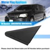 Unique Bargains Driver Side Mirror Flag Applique 1AN69RXFAB for Chrysler Town & Country 08-16 Side View Mirror Triangle Trim Plastic Black - 2 of 4