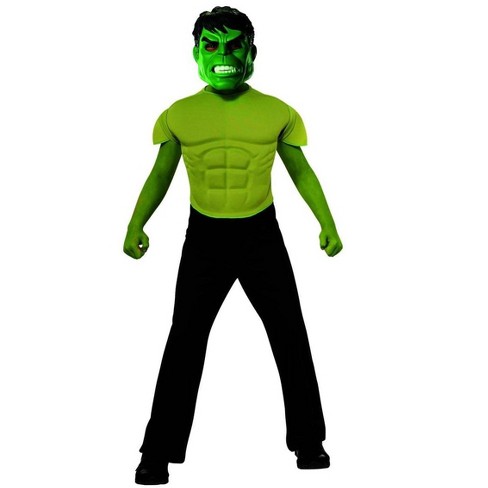 Avengers Assemble Marvel Hulk Muscle Chest Shirt Child Costume : Target