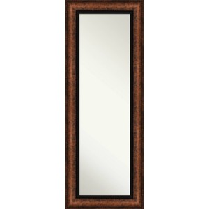 21" x 55" Non-Beveled Vogue Bronze Full Length on The Door Mirror - Amanti Art: Easy Hang, Polystyrene Frame, Modern Design - 1 of 4