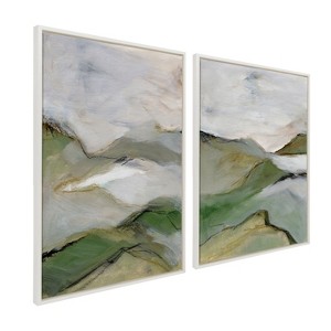 Kate and Laurel Sylvie Whispers of the Hills 1 and 2 Framed Canvas Art Set by Nikita Jariwala - 1 of 4