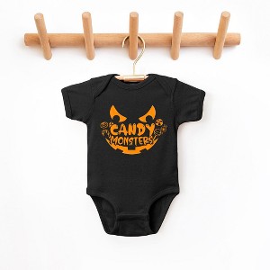 The Juniper Shop Candy Monster Puff Print Baby Bodysuit - 1 of 3