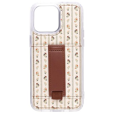 Walli Cases Crimson Bloom Phone Case with Wallet and Finger Strap