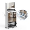 ZHUTA Shoe Cabinet flip, with Small Mirror Edge Gap, Mirror Shoe Cabinet storage, 3 Flip Drawers, for Entryway Bathroom Bedroom - 4 of 4