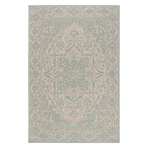 aqua area rug walmart