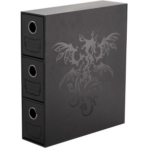 Dragon Shield Arcane Tinmen - Dragon Shield: Fortress Card Drawers: Black 1200CT – Card Games - Compatible with Pokemon, Yugioh, Magic The Gathering, - 1 of 3