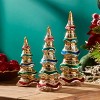 Multicolor Mercury Glass Pine Tree (Set of 3) - 2 of 4